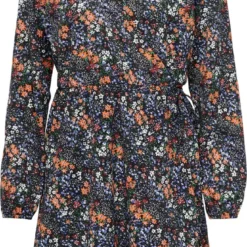 ONLY ONLOVA L/S WRAP DRESS JRS Dames Jurk - Maat M