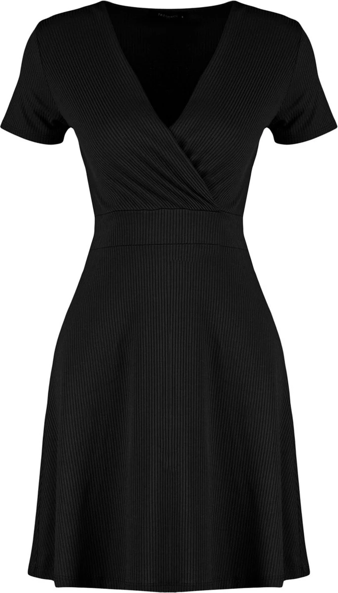 Trendyol Vrouwen Standaard Mouw Cache-coeur A-lijn Jurk 7 Trendyol Vrouwen Standaard Mouw Cache-coeur A-lijn Jurk - Afbeelding 7