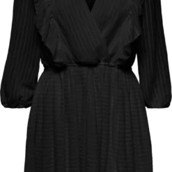 ONLY ONLLONDON 3/4 RUFFLE DRESS NOOS WVN Dames Jurk - Maat M
