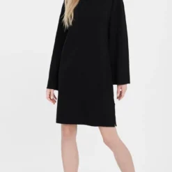 VERO MODA VMGOLD NEEDLE WIDE LS Ronde Hals DRESS Dames Jurk - Maat S -Trendy Meid Verkoop 687x1200 5