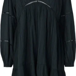 Zwarte Jurk Met Opengewerkte Details Inge - MbyM