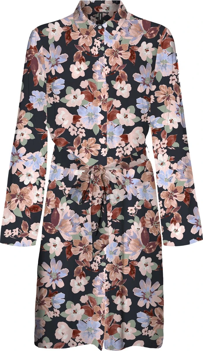 VERO MODA VMLUCIA LS ABK SHIRT DRESS WVN Dames Jurk - Maat S 1 VERO MODA VMLUCIA LS ABK SHIRT DRESS WVN Dames Jurk - Maat S