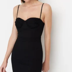 Trendyol Vrouwen Standaard Mouw Lieve Schat Bodycon Jurk