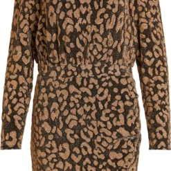 VILA VIRAVEN L/S HIGH NECK SHORT DRESS/DC Dames Jurk - Maat M