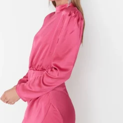 Trendyol Vrouwen Standaard Mouw Staande Kraag Omslag Jurk -Trendy Meid Verkoop 704x1200