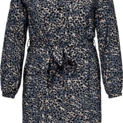 ONLY CARMAKOMA CARLOLLILISE LS SHIRT DRESS AOP BF Dames Jurk - Maat 48
