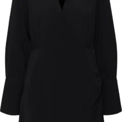 Vero Moda VMKERRI LS SHORT DRESS WVN Dames Jurk Black - Maat XXL