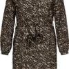 ONLY CARMAKOMA CARLOLLILISE LS SHIRT DRESS AOP BF Dames Jurk - Maat 46