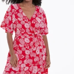 Rosa Faia Flor Paradiso Samar Jurk Rood L