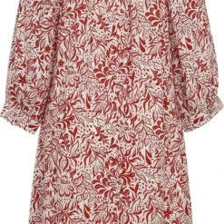 Paprika Korte Jurk In Viscose Met Bloemenmotief En Raglanmouwen -Trendy Meid Verkoop 711x1200