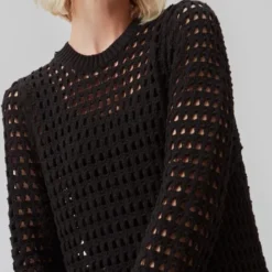 Zwarte Lange Crochet Jurk Camden - Modstrom - Maat L -Trendy Meid Verkoop 716x1200 1