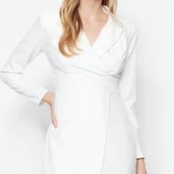 Trendyol Vrouwen Standaard Mouw Reverskraag Blazerjurk Jurk