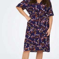 Only Carmakoma Carnova Jurk Blauw Maat 52