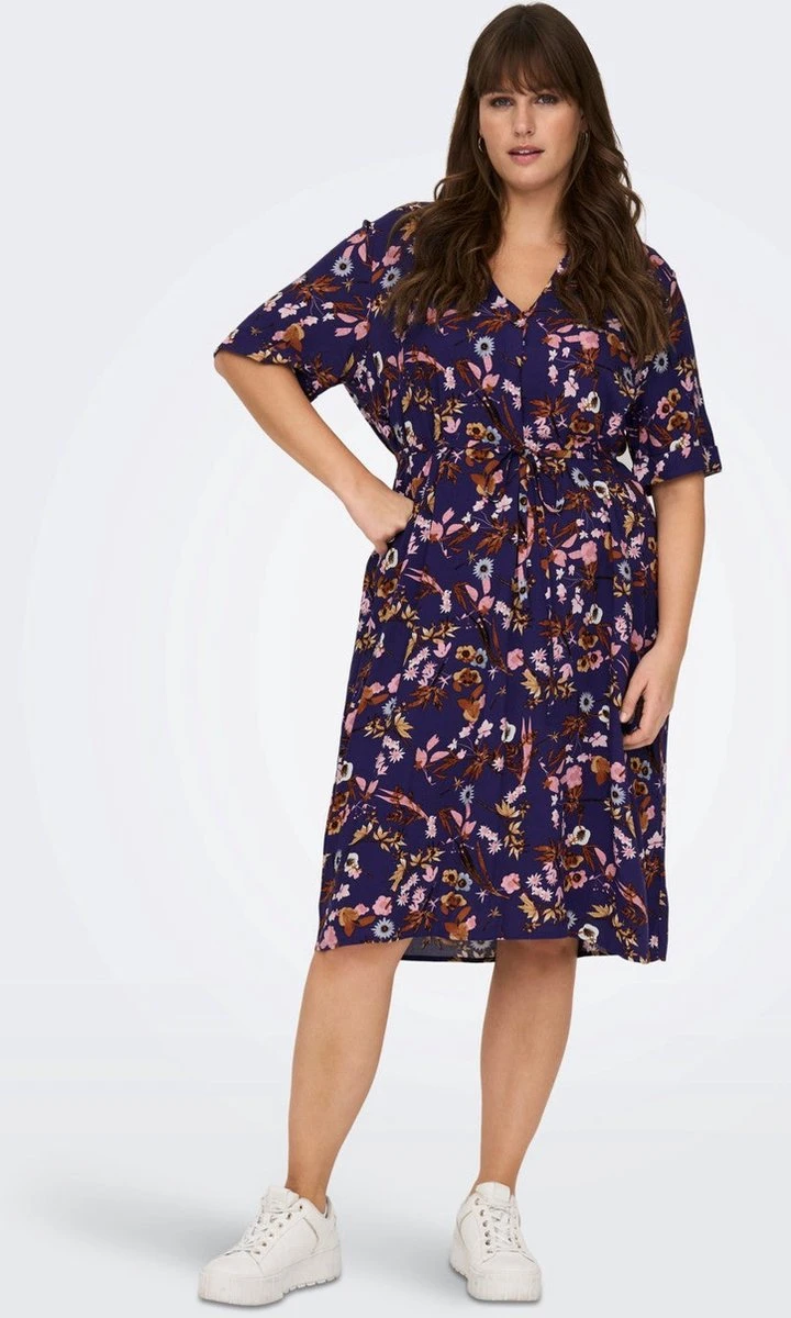 Only Carmakoma Carnova Jurk Blauw Maat 52