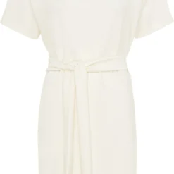 Mexx Knotted Short Sleeve Jurk Dames - Off White - Maat L -Trendy Meid Verkoop 720x1200 3
