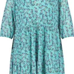 SAMOON Dames Jurk Atmosphere Gemustert-50