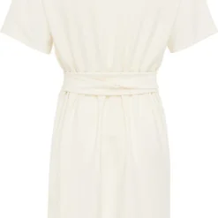 Mexx Knotted Short Sleeve Jurk Dames - Off White - Maat S -Trendy Meid Verkoop 724x1200 3