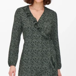 ONLY ONLCARLY L/S WRAP SHORT DRESS NOOS WVN Dames Jurk - Maat 34 -Trendy Meid Verkoop 734x1200 14