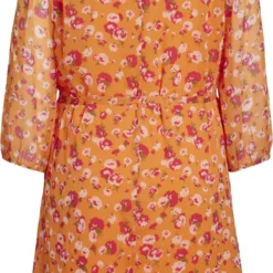 EVOKED VILA VIFALIA V-NECK 3/4 DRESS/SU/CUR Dames Jurk - Maat 48 -Trendy Meid Verkoop 734x1200 5