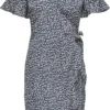ONLY ONLOLIVIA S/S WRAP DRESS WVN NOOS Dames Jurk - Maat 42