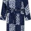 Zoso Jurk Leonie Fabric Printed Dress 231 0008-0015 Navy Blue Dames Maat - XXL