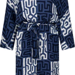 Zoso Jurk Leonie Fabric Printed Dress 231 0008-0015 Navy Blue Dames Maat - XXL