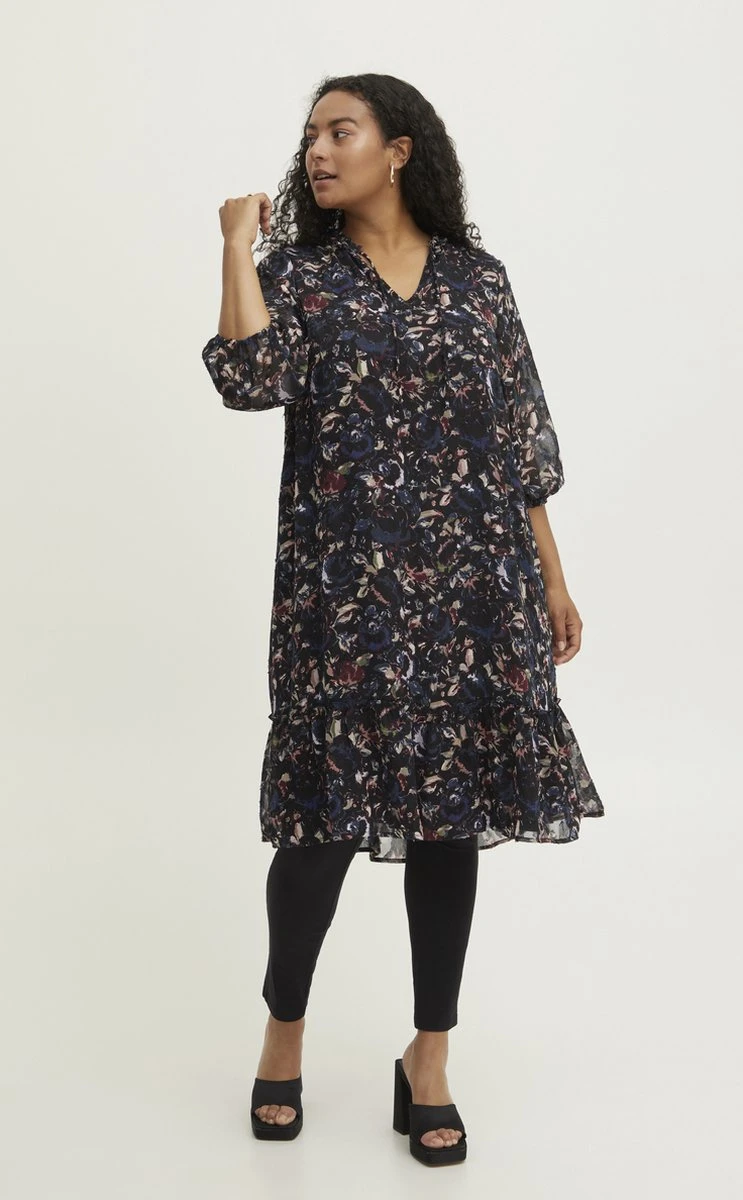 Fransa Plus FPCILLE DR 1 Dames Jurk - Maat 52 6 Fransa Plus FPCILLE DR 1 Dames Jurk - Maat 52 - Afbeelding 6