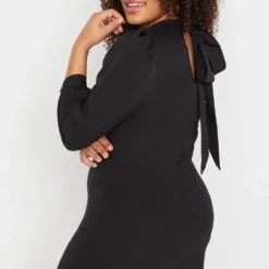 Trendyol Vrouwen Ballon Mouw Staande Kraag A-lijn Plus Size Jurk -Trendy Meid Verkoop 744x1200