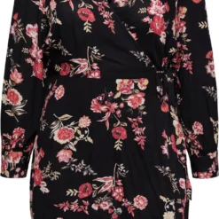 Pieces Kids PIECES PCNYA LS WRAP DRESS QX Dames Jurk - Maat 44