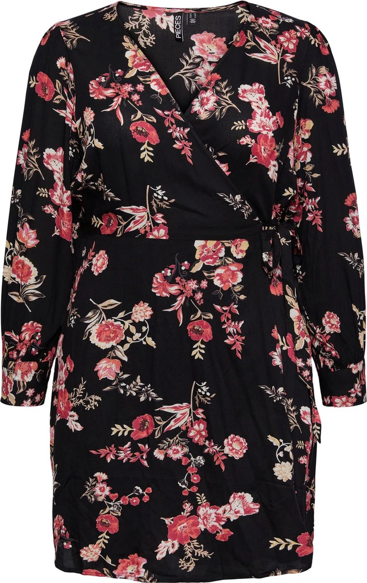 Pieces Kids PIECES PCNYA LS WRAP DRESS QX Dames Jurk - Maat 44 1 Pieces Kids PIECES PCNYA LS WRAP DRESS QX Dames Jurk - Maat 44