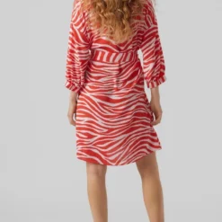 Vero Moda Jurk Vmseba 3/4 Abk Dress Wvn Ga Btq 10287798 Bittersweet/seba Dames Maat - L -Trendy Meid Verkoop 757x1200