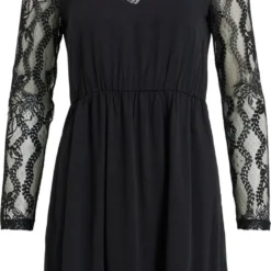 VILA VISUVITA O-NECK L/S LACE DRESS/SU/BF Dames Jurk - Maat 42