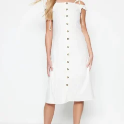 Trendyol Vrouwen Off-shoulder Carmen Kraag A-lijn Jurk -Trendy Meid Verkoop 770x1200 3