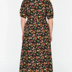 Trendyol Vrouwen Standaard Mouw Kraag Basis Grote Maten Jurk -Trendy Meid Verkoop 771x1200 1