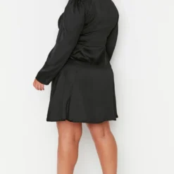 Trendyol Vrouwen Standaard Mouw V-hals A-lijn Plus Size Jurk -Trendy Meid Verkoop 772x1200