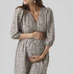 Mamalicious MAMA.LICIOUS MLAZELIA TESS 3/4 WO ABK DRESS 2F Dames Jurk - Maat L -Trendy Meid Verkoop 773x1200 9