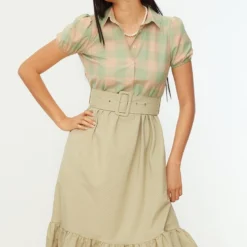 Trendyol Vrouwen Ballon Mouw Kraag Schaatser Jurk -Trendy Meid Verkoop 779x1200 3