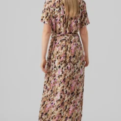 Vero Moda Jurk Vmeasy S/s Long Shirt Dress R1 Wvn 10286792 Tigers Eye/ina Dames Maat - M -Trendy Meid Verkoop 784x1200 11