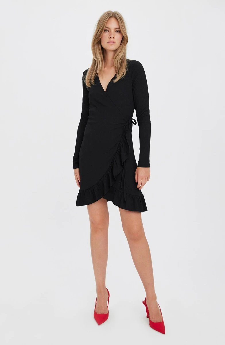 VERO MODA VMHAYA LS SHORT DRESS GA NOOS Dames Jurk - Maat XS 2 VERO MODA VMHAYA LS SHORT DRESS GA NOOS Dames Jurk - Maat XS - Afbeelding 2