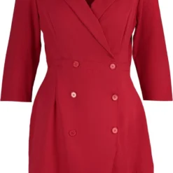 Trendyol Vrouwen Standaard Mouw Reverskraag Basis Grote Maten Jurk -Trendy Meid Verkoop 785x1200 7