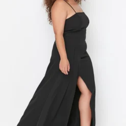 Trendyol Vrouwen Standaard Mouw Vierkante Kraag Bodycon Plus Size Jurk -Trendy Meid Verkoop 788x1200 3