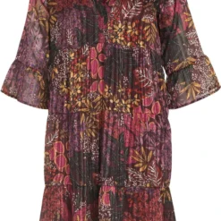 Cassis Korte, Wijde Jurk Met Bloemenmotief -Trendy Meid Verkoop 791x1200 2