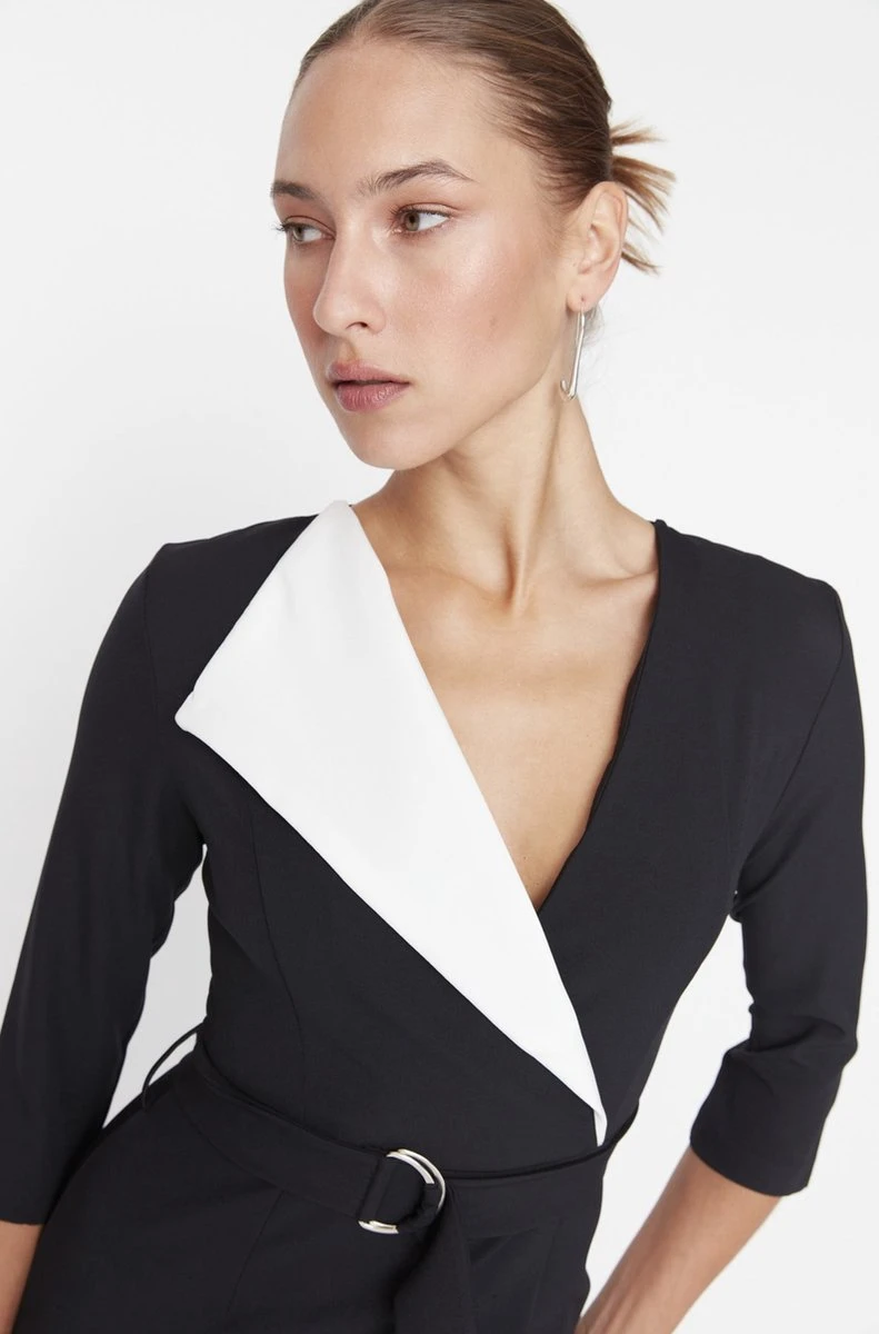 Trendyol Vrouwen Standaard Mouw Cache-coeur Blazerjurk Jurk 10 Trendyol Vrouwen Standaard Mouw Cache-coeur Blazerjurk Jurk - Afbeelding 10