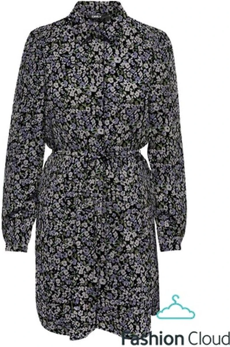 ONLY ONLNOVA LUX L/S SHIRT DRESS AOP PTM Dames Jurk - Maat S 4 ONLY ONLNOVA LUX L/S SHIRT DRESS AOP PTM Dames Jurk - Maat S - Afbeelding 4