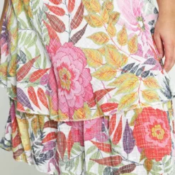 Paprika Korte, Katoenen Jurk Met Bloemenmotief -Trendy Meid Verkoop 799x1200 109