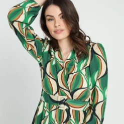 Cassis Lange Jurk In Viscose Met Etnisch Motief -Trendy Meid Verkoop 799x1200 139