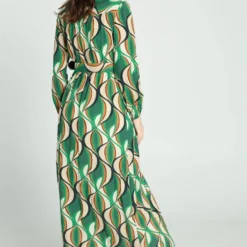 Cassis Lange Jurk In Viscose Met Etnisch Motief -Trendy Meid Verkoop 799x1200 141