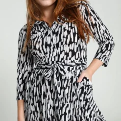 Cassis Lange Jurk Met Grafisch Motief -Trendy Meid Verkoop 799x1200 144