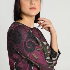 Cassis Korte Jurk Met Arabische Grafische Print -Trendy Meid Verkoop 799x1200 158