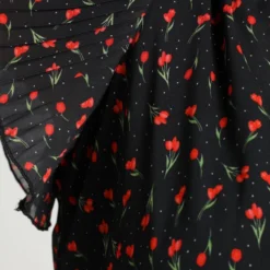 Paprika Lange Plisséjurk Met Tulpenmotief -Trendy Meid Verkoop 799x1200 173